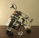 игрушка-робот собирает кубик Рубика